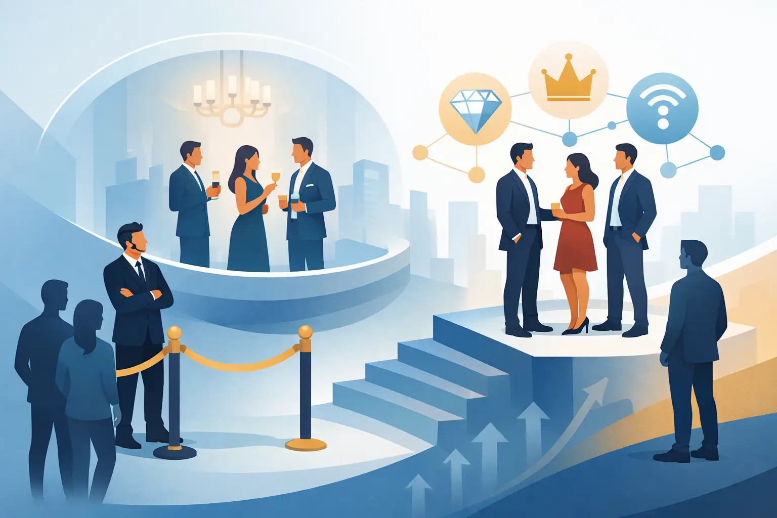 How Exclusive Groups Signal Status and Influence